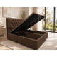 thumbnail image 2 of Cama Baul King Capitone Onyx Con Sistema Hidráulico Café, 2 of 6