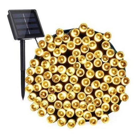 Shop E-Home - Luces Led Solar Navidad Guirnalda 10M 100 Led Luz Calida