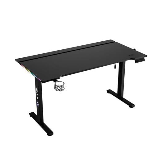 Escritorio electrico XYZ PRO X DESK, Altura ajustable, Hasta 60 Kg max, RGB lateral, Negro