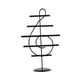 thumbnail image 1 of Soporte Para Pendientes Con Forma De Notas Musicales Con Soporte Organizador De Joyas De Metal Con Agujeros, 1 of 5