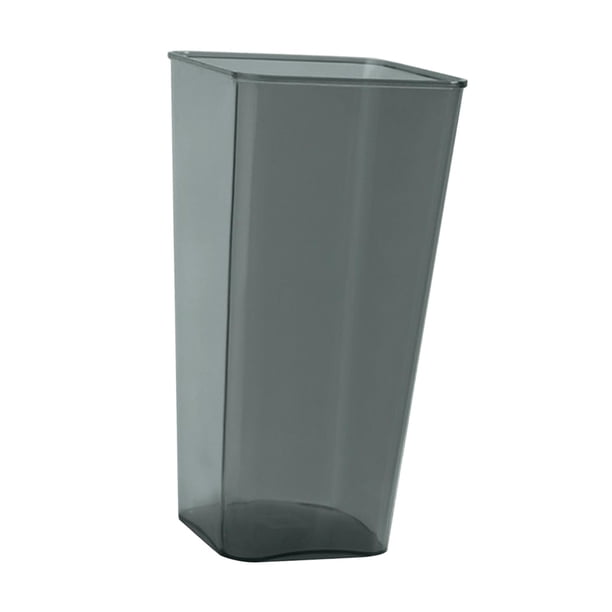 Jarrón de Flores de Acrílico con Forma de Cubo Floral, Moderno Y Sencillo, Decorativo, para Centro de Mesa de Boda, para Fiestas, Cocinas, Decoración Gris L