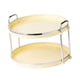 thumbnail image 1 of Bandeja De Mostrador De 2 Niveles Bandeja Decorativa Para Sala De Estar Almacenamiento De Cosméticos Cocina Amarillo, 1 of 5