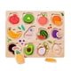 thumbnail image 5 of Los Niños De Madera Rompecabezas Juego Animal Rompecabezas Juguete Para Bebé Niña 1 2 3 Años Tablero De Frutas, 5 of 5