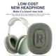 thumbnail image 3 of Almohadillas para AirPods Max Miruchertter de espuma viscoelástica, verdes, 3 of 7