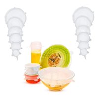 Genérico - 2 * Set 6 Tapas Silicona Extensible Anti Escurrimientos