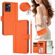 thumbnail image 2 of Funda Billetera de Cuero Sintético para Motorola MOTO G05/MOTO E15, Naranja, 2 of 6