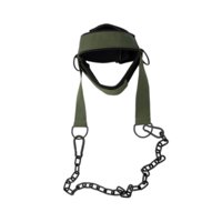 Magideal - Arnés Para La Cabeza, Ejercitador De Cuello, Soporte Más Fuerte, Con Cadena De Metal Y Lazo De Metal Para Levantamiento De Pesas, Constructor De Múscu