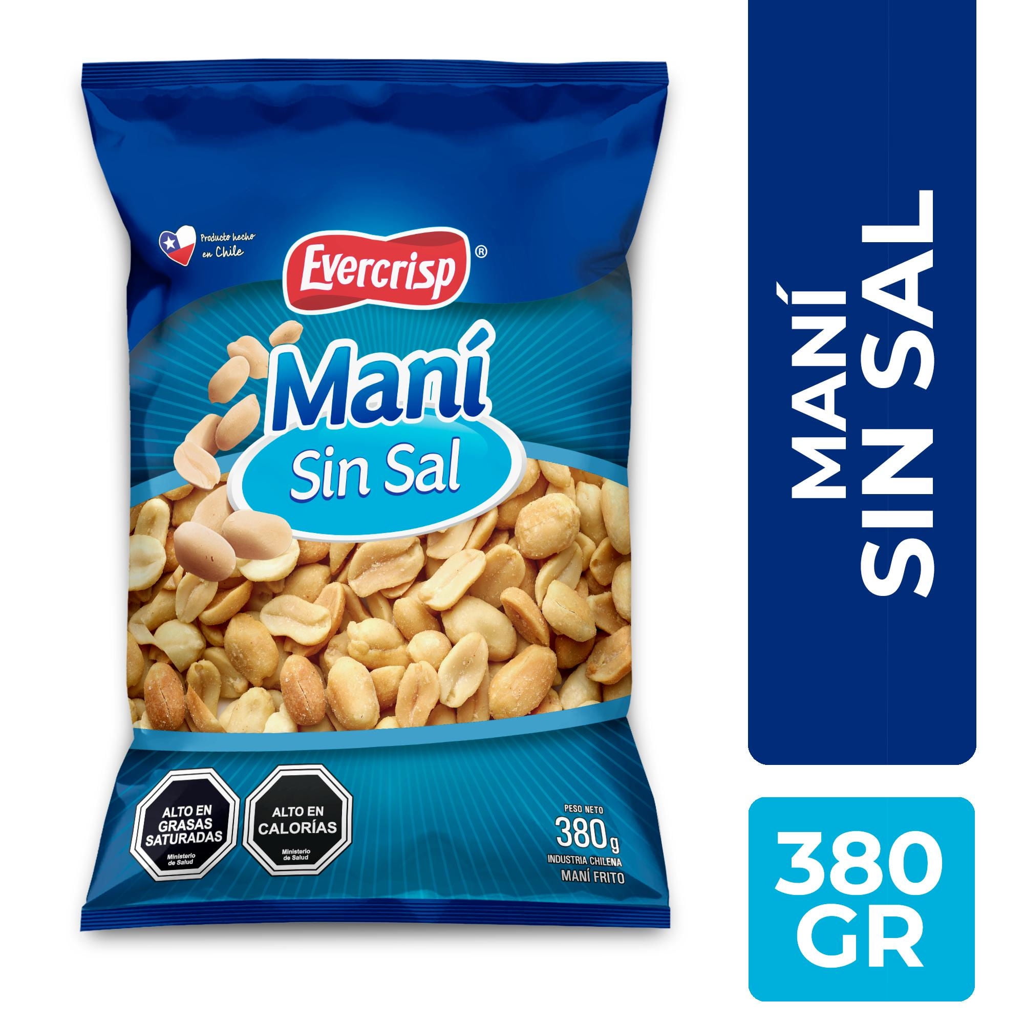 Mani Sin Sal 380 g Evercrisp