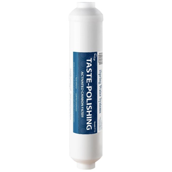 Filtro de agua iSpring 25 cm post‑carbono con conexión rápida de 1/4\"