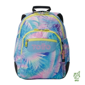 Mochila Escolar Para Niña Notebook 14"" Rayol Azul Totto