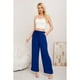 thumbnail image 1 of Pantalon Palazzo Algodon Mujer Tipo Lino Bota Ancha 3002, 1 of 3