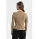thumbnail image 3 of Polera Mujer Rib Abertura Puño Verde Olivo, 3 of 4