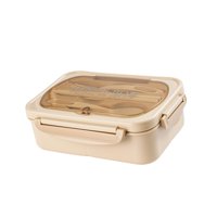 Bothyi - Recipiente Reutilizable Para Preparar Comidas, Tipo Bento, Para El Hogar, La Oficina, Senderismo, Color Caqui, 2 Rejillas