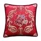 thumbnail image 2 of Funda De Almohada Bordada, Funda De Almohada Retro Para Decoración Del Hogar, Color Rojo, 2 of 5