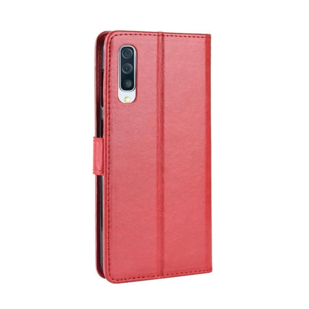 Funda tipo libro para Samsung Galaxy A50/A50S/A30S, cartera todo‑en‑uno, funda multifuncional con tarjetero y correa de muñeca desmontable