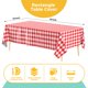 thumbnail image 2 of Mantel Exquisite 137 cm × 274 cm Rojo Gingham de Vinilo, 2 of 6