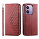 thumbnail image 2 of Funda Flip FOXDOCK para OPPO A3 4G/5G , Estilo Billetera con Diseño Rombo, Correa de Mano y Soporte, Uso Diario, 2 of 6