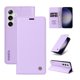 thumbnail image 1 of Funda Billetera de Cuero para Samsung Galaxy S25 con Tarjetero y Soporte - Tapa Magnética Morado, 1 of 6