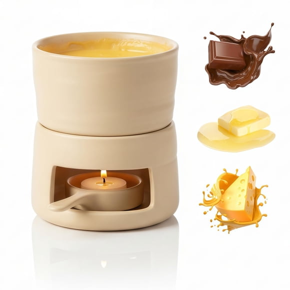 Taza para fondue yuyingji de cerámica, portavelas, 220 ml