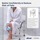 thumbnail image 3 of Silla de ducha Drive Medical 12445KD-1 con respaldo y brazos acolchados, 3 of 8