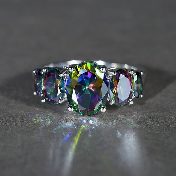 Fashion Eternity Rings Luxury Jewelry Wedding Engagement For Women Girls Gift