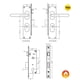 thumbnail image 3 of Cerradura Embutida Yale Roma B35 Oficina Perfil Aluminio, 3 of 3