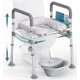 thumbnail image 1 of Asiento de inodoro elevado HOMLAND con asas, capacidad de 500 libras, 1 of 7