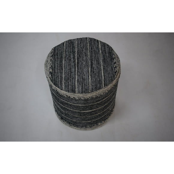 Puff Deco Puff Kilim DK Gris Diseño Vintage 0,4x0,4 mts