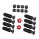 thumbnail image 2 of 8pcs mesa de reemplazo de fútbol manipular empuñaduras de futbolín, con 2 pequeños pelotas de fútbol, ​​reemplazar piezas, accesorios de Balones de fútbol de color rojo brillante, 2 of 5