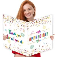 Tarjetas De Agradecimiento Idealmuzik Grandes Con Sobres De 22 X 14 Pulgadas