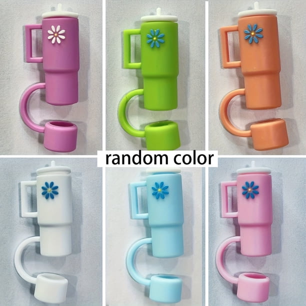 6pcs, Straw Cover For Stanley Cup, Silicone Straw Covers Cap For Stanley Cup 40 Oz, Straw Topper, Mini 10mm Straw Topper For Stanley Cup Staw, Kitchen Accessaries, Cup Accessaries, Party Supplies, Bac