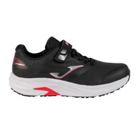 Zapatilla Running Kids Speed Negro Rojo Joma