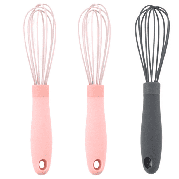 Batidor de huevos de nailon, utensilio de cocina perfecto para preparar todo tipo de salsas y postres (paquete de 3)