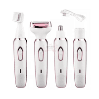 Meidimake - Depiladora Recortadora 4 En 1 Recargable Bikini Nariz Cejas Color Blanco