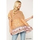 thumbnail image 2 of Top con Volantes y Abertura en la Espalda con Estampado Floral y Lunares, 2 of 8