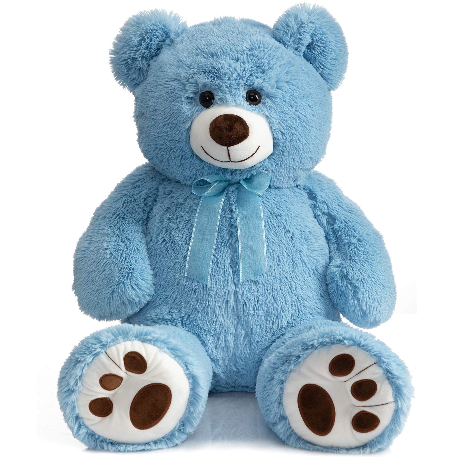 Peluche Con Forma De Oso De Peluche Hollyhome, 36 Pulgadas, Azul