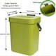 thumbnail image 4 of Compostera pequeña para cocina - 5 L - Cubo de basura para encimera con tapa - Compostera de interior para cocina (Verde-A), 4 of 5