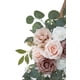 thumbnail image 3 of Flores De Rosa Polvosas Artificiales Conjunto De 2 Para Boda Señales De Bienvenida Decoraciones Florales Flores De Arco De Boda Para Ceremonia De Boda (60 * 30cm 40 * 20cm), 3 of 3