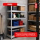 thumbnail image 3 of Estante Metalico 5 Niveles Rack Organizador Acero Multiuso plateado, 3 of 7