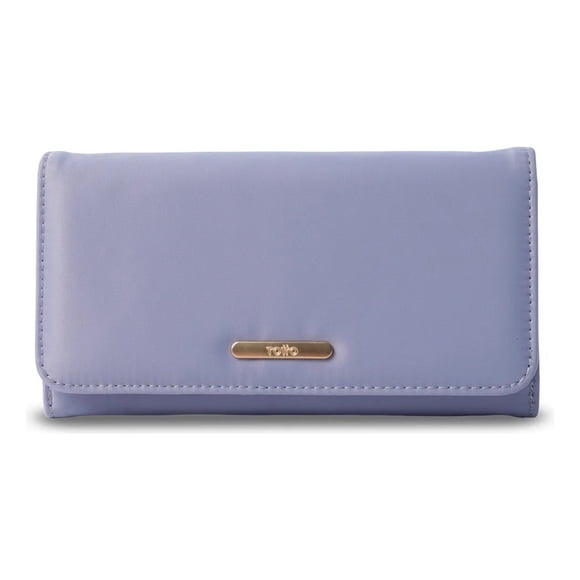 Billetera Mujer Bel Grande Con Rfid Blocker Morada