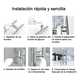 thumbnail image 3 of Manillón doble acero inoxidable 100 cm para puerta madera #2, 3 of 3