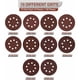 thumbnail image 2 of 100 discos de lijado de 8 agujeros de 125 mm/5 pulgadas con velcro, grano mixto 40, 60, 80, 100, 120, 150, 180, 240, 320 y 400, con velcro y hoja de lija para lijadora orbital aleatoria., 2 of 5
