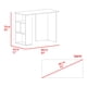 thumbnail image 3 of Escritorio Biblioteca Lateral Avis 75x100x45 Cm Positano Y Blanco, 3 of 3