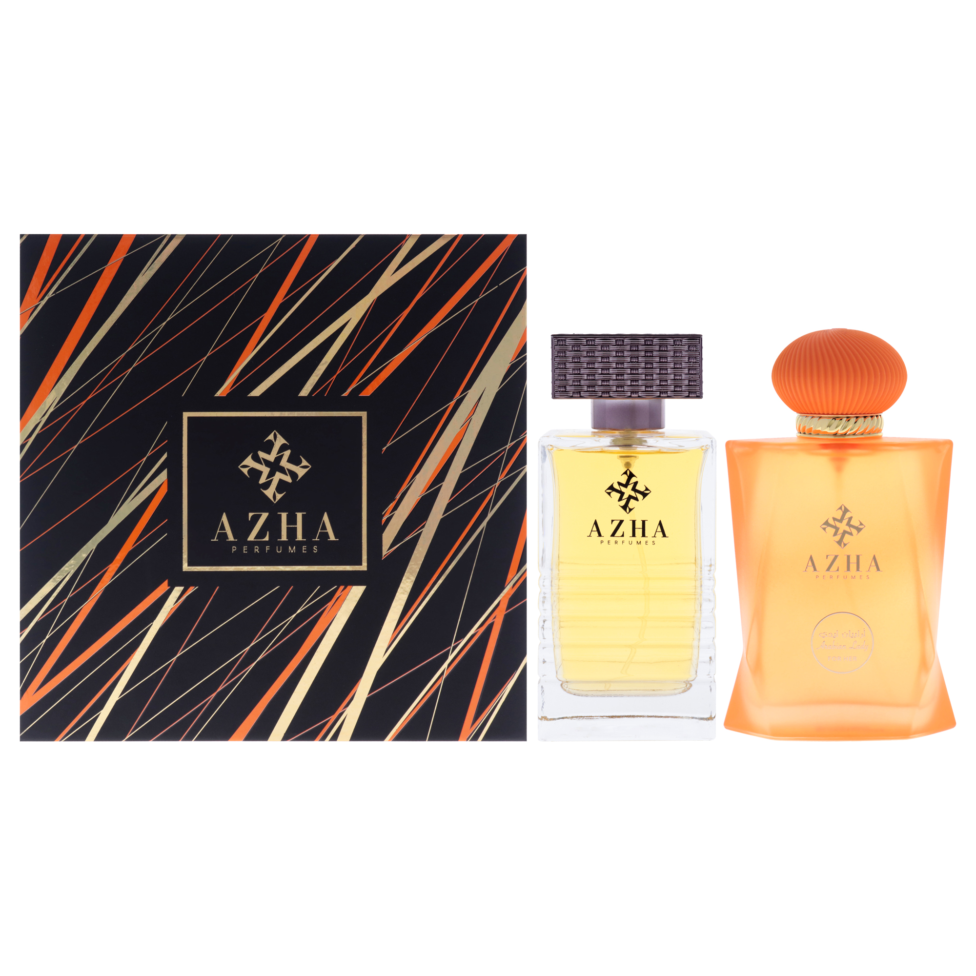 Set De Perfume Azha Al Oud Al Aswad Edp 100Ml Y Arabian Lady Edp 100Ml Unisex