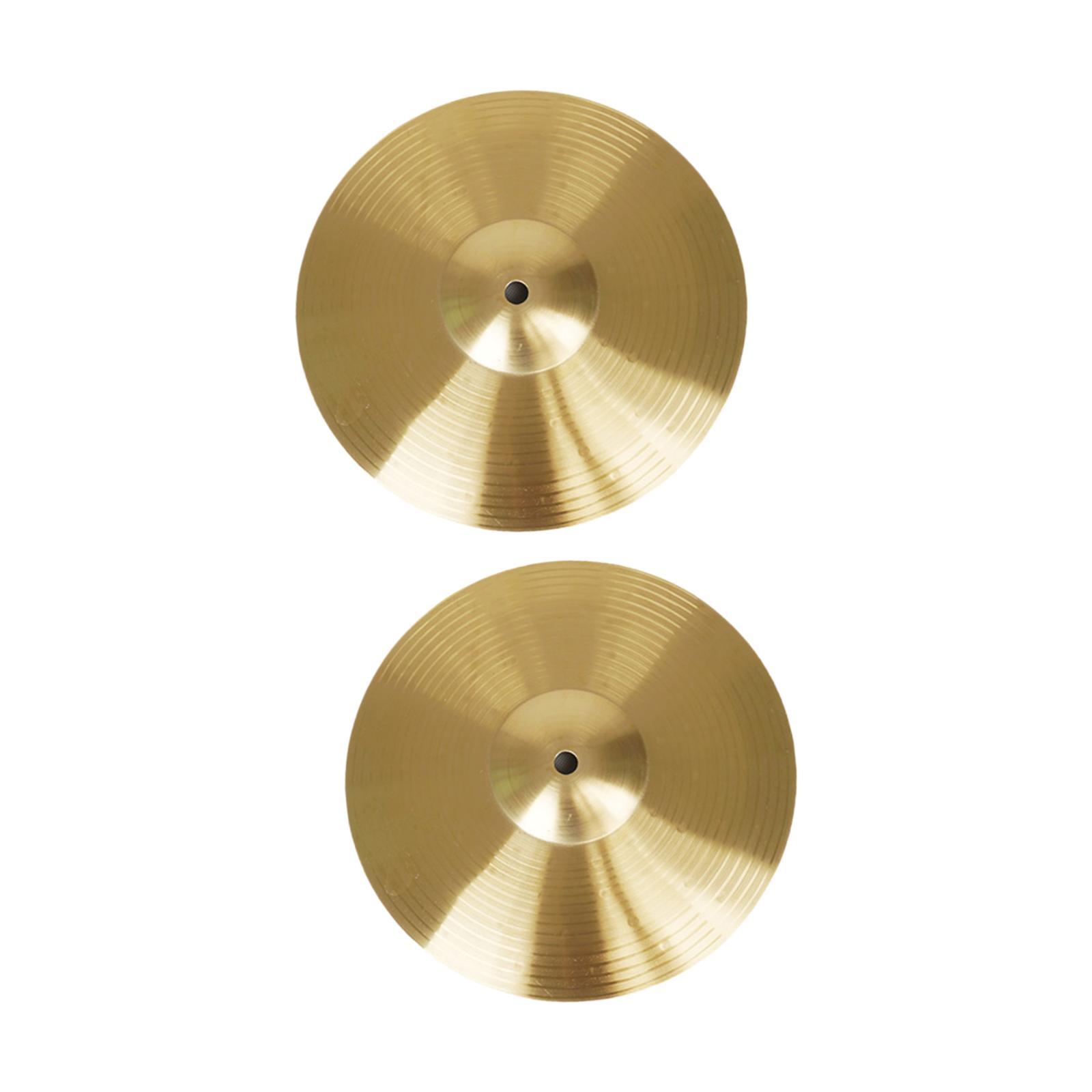 Magideal - 2 Piezas De Platillos De Tambor, Accesorios De Instrumentos De Percusión De Repuesto De Aleación Para Jugadores Principiantes, Platillo De Práctica , Diámetro 25Cm