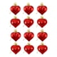 thumbnail image 3 of 12 Piezas De Adornos De Corazón Para Decoración Del Día De San Valentín, Adornos Románticos En Forma De Corazón, Rojo, 3 of 3