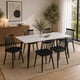 thumbnail image 1 of Juego de Comedor Gala Luna 6 Sillas Blanco con Negro, 1 of 5