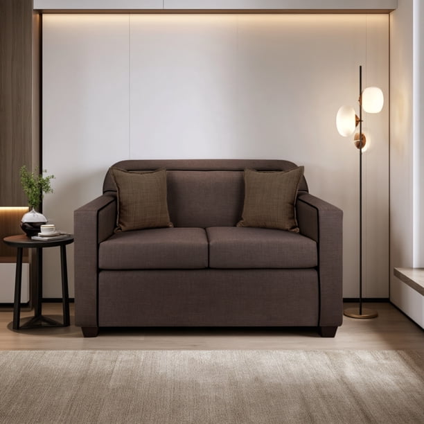 SOFA ZAFIRO 2 CUERPOS CAFE