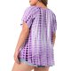 thumbnail image 3 of Agnes Orinda Camisetas de Mujer Tallas Grandes Tie Dye Manga Corta 2026 Cómoda y Moderna T-shirt 3X Púrpura, 3 of 6