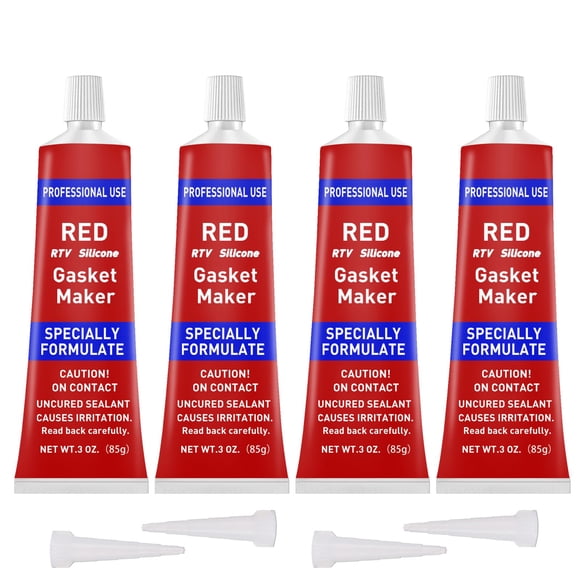 Formador de juntas 1DFAUL RTV silicona roja 340 g alta temperatura
